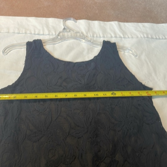 Xhilaration Black Lace Overlay Tank Dress - Picture 5 of 8